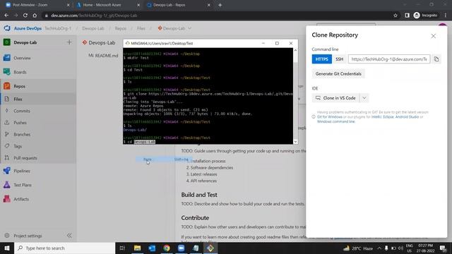 Basic GIT commands for azure Repository смотреть онлайн