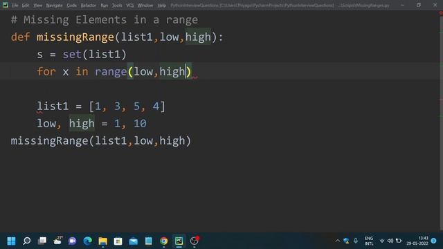 Find Missing Elements in a range - தமிழ் | Coding Interview | Python | Tamil | AnITProfessional смотреть онлайн