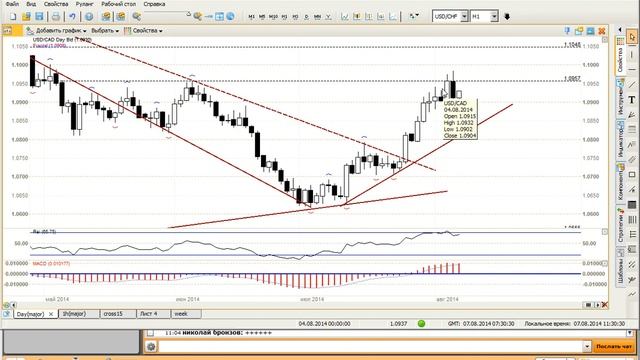 Обзор рынка от Соболева Спартака 07.08.2014 смотреть онлайн