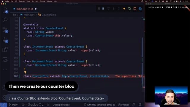 Chapter 39 - Introduction to Bloc - Free Flutter Course ? смотреть онлайн