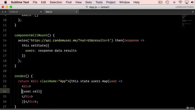 Lecture 16 | Rendering state data using map | React Js JavaScript Tutorial Training смотреть онлайн