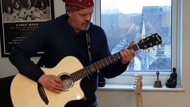 Ritchie Dave Porter improvisation on Ferndale Grand Auditorium Electro Acoustic guitar смотреть онлайн