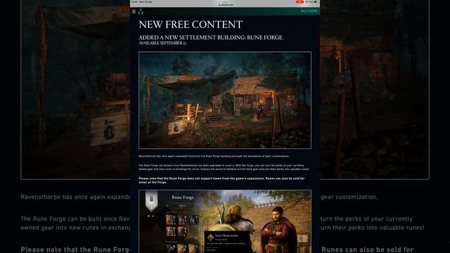AC VALHALLA TITLE UPDATE 1.6.1 RELEASE *RUNE FORGE CONFIRMED* BONE-BITER RUNE ENGRAVING 450 SILVER смотреть онлайн
