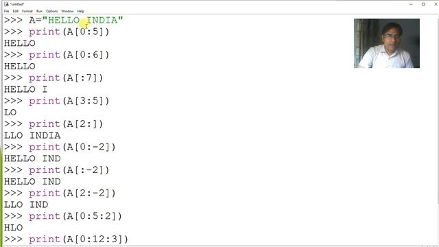 String Slicing and Negative Index in Python смотреть онлайн