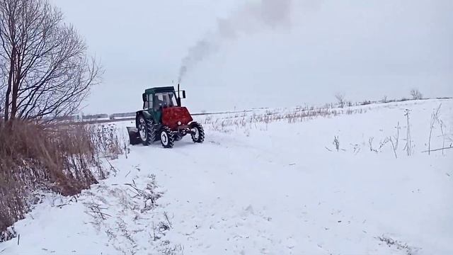 Зима2021❄️❄️Отвал "Бабочка" в деле. Чистим дороги на Лтз60ав смотреть онлайн