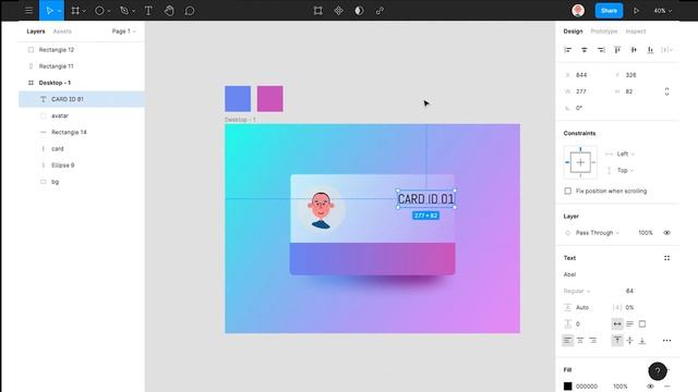 Glassmorphism card Figma Tutorial | New UI trends 2021|Tutorial For Beginners смотреть онлайн
