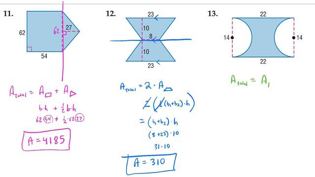 1104 - Area of Irregular Figures (aka Composite or Compound Figures) смотреть онлайн