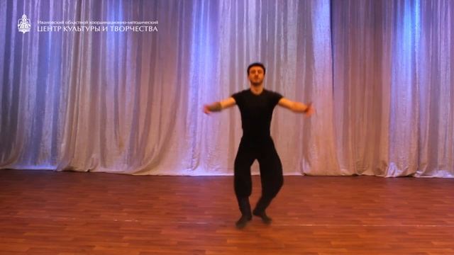 Видео-урок в рамках “Школы народного танца”. Мужские движения часть 2 смотреть онлайн