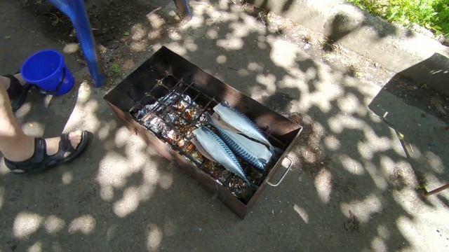66. Воскресный отдых рукодельницы. Донецкие шашлыки и копчёная рыбка от мужа. смотреть онлайн
