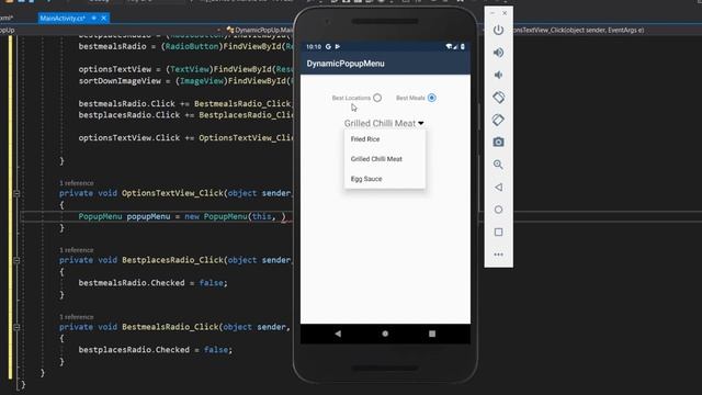 Dynamic Popup Menu - Xamarin Android Tutorial смотреть онлайн