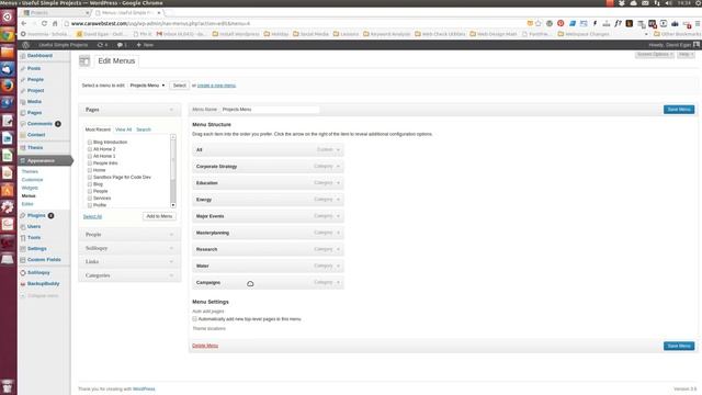 Re Order WordPress Menu смотреть онлайн