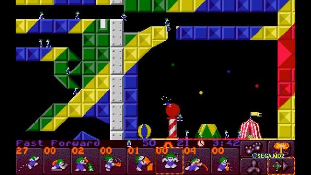 Lemmings 2: The Tribes (Genesis/Mega Drive) - Longplay смотреть онлайн