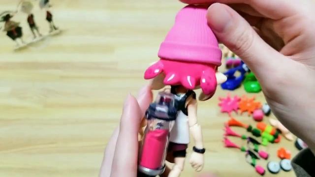 ｢figma スプラトゥーン ガール DXエディション｣-Splatoon Inkling girl action figure смотреть онлайн