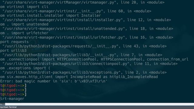 virt manager python3 | Определяем причину, почему не запускается приложение смотреть онлайн
