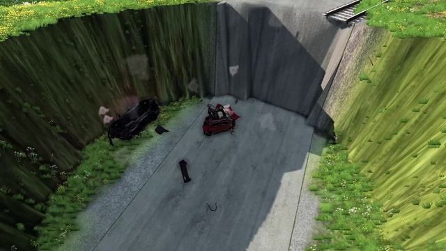 ДТП бензовоза на Ж/Д переезде - BeamNG.drive смотреть онлайн