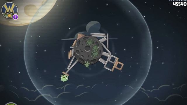 Angry Birds Space Pig Bang Level M1-2 Mirror World Walkthrough 3 Star смотреть онлайн