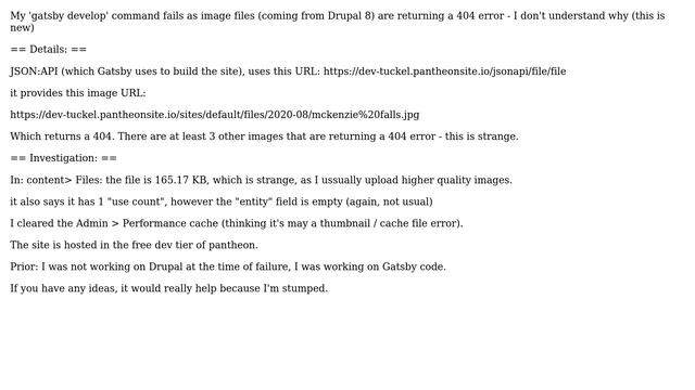 Drupal: image 404 error (via JSON:API) смотреть онлайн