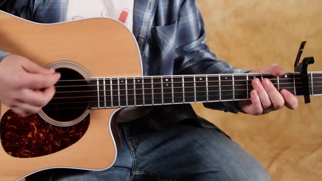 How to play Radioactive by Imagine Dragons - easy beginner acoustic guitar смотреть онлайн