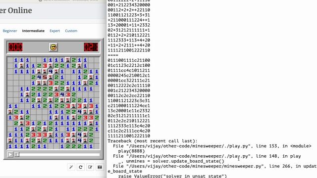 Automated minesweeper player смотреть онлайн