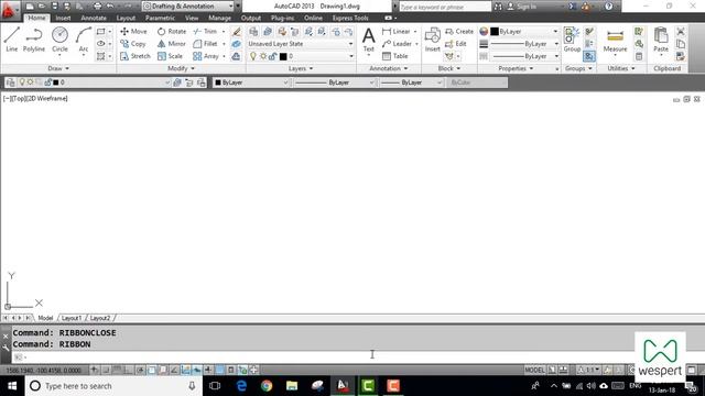 Show or Hide AutoCAD Ribbon and Classic menu смотреть онлайн
