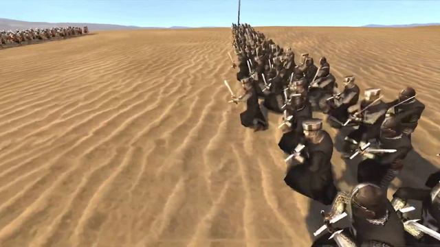 Medieval II: Total War Kingdoms 1vs1: Защитники Гроба Господня Vs Рыцарская пехота