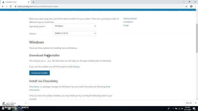 Install yarn on windows 10 2020 смотреть онлайн