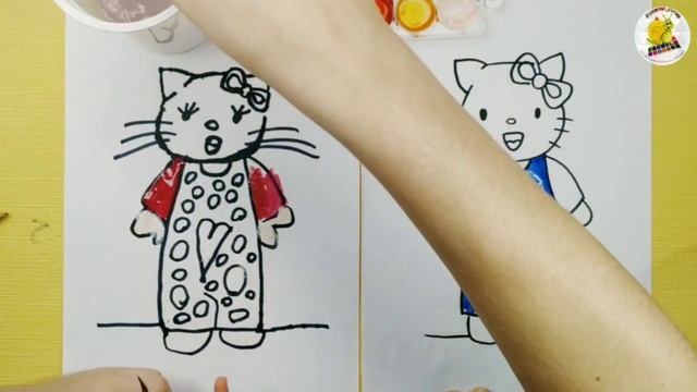 КИТТИ | КАК НАРИСОВАТЬ | Уроки рисования для детей 5 лет | Рисуем с Ульяной смотреть онлайн