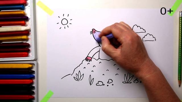 #какнарисовать #КРОТ Уроки Рисования Для Детей #howtodraw #mole #drawforchildren