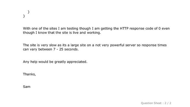 HTML : HTTP Response Code 0 - Site is working смотреть онлайн