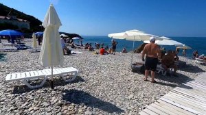 Обзор пляжа посёлка Агой-2022. Видовые точки рядом.