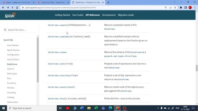 7. Documentation on DataFrame Function in PySpark|Databricks Tutorial for Beginners|Azure Databrick смотреть онлайн