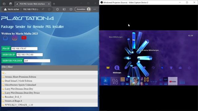 php ps4 pkg sender (install pkg from nas direct to ps4 remote installer) смотреть онлайн
