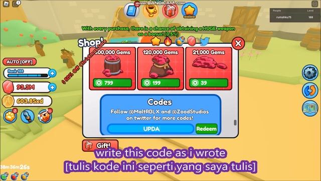 NEW UPDATE CODES [EVENT EGG] Sword Simulator ROBLOX | LIMITED TIME CODES | 24 FEBRUARY 2023 смотреть онлайн