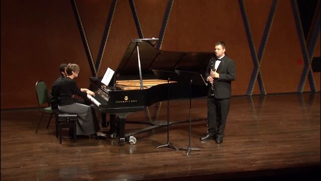 Camille Saint-Saens - Sonata for Clarinet and Piano - Bojan Gutic's Senior Clarinet Recital смотреть онлайн