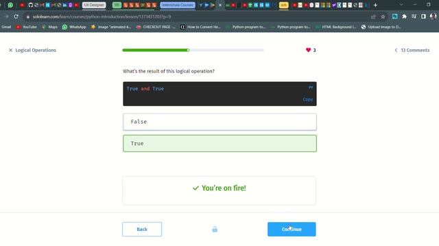 33 Logical Operations | Introduction to Python | Sololearn смотреть онлайн