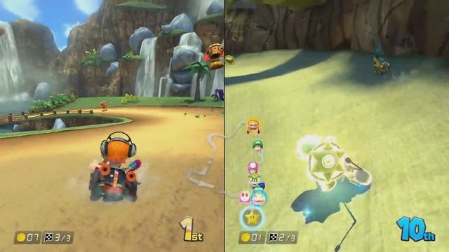 Mario Kart 8 Deluxe - All Courses On 200cc (2 Players)