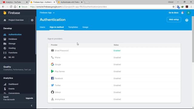 Firebase tutorial - Authentication - 01 - Password and Email part 1 смотреть онлайн
