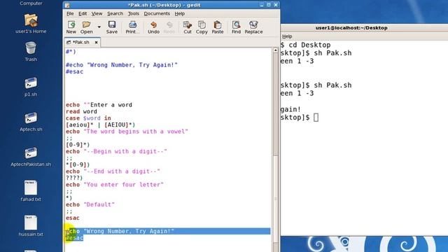 Shell Scripting Switch case смотреть онлайн