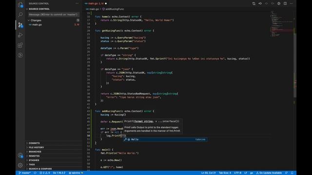 Parsing JSON dari Request | Part 3: Membuat WebServer Golang Menggunakan Echo смотреть онлайн