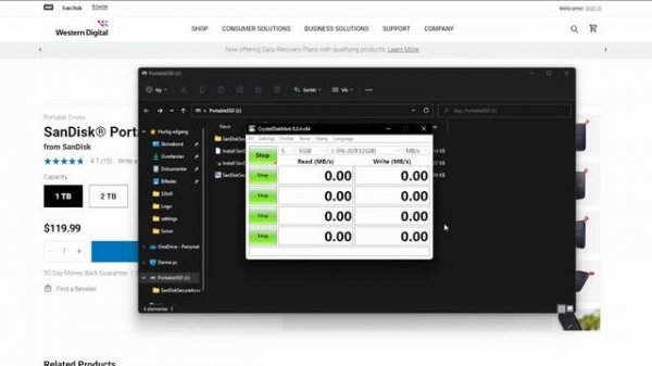 SanDisk Portable 1TB SSD NEW 2021 MODEL | Unboxing & Testing