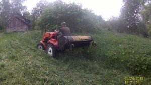 Самодельный мульчер для минитрактор!