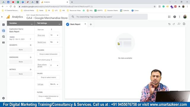 Google Analytics 4 Course | Explore Report in Google Analytics 4 | Free Form Report | Part#17 | смотреть онлайн