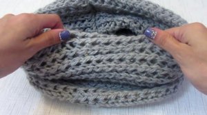 Вязание спицами. Снуд спицами. Шарф снуд спицами .Вязание для начинающих.Вяжем с Мелкой