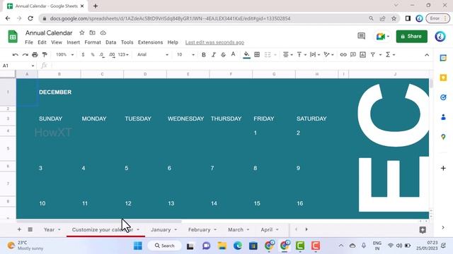 How to create a yearly calendar in google sheets 2023 смотреть онлайн