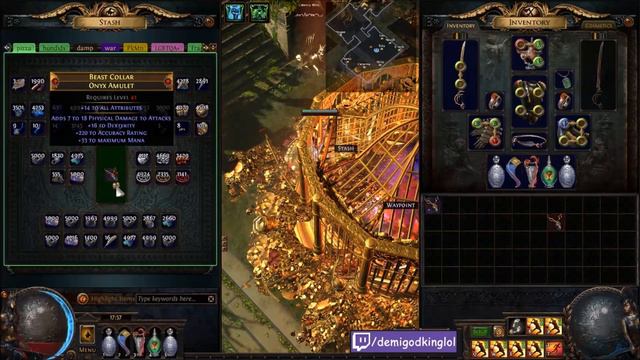 CHAOS SPAM ALL THE SHAPED AMULETS! Hunting Triple T1 Mods | Demi смотреть онлайн