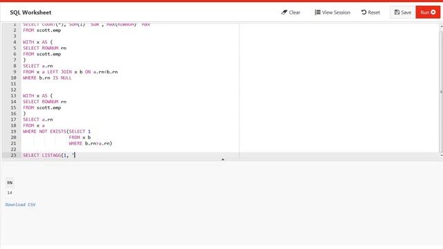 "Count With No Count" SQL Puzzle смотреть онлайн