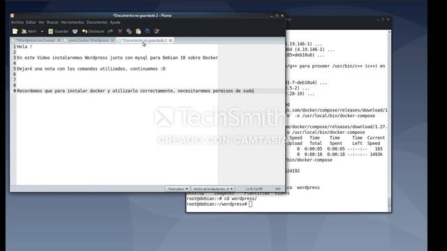 Instalación de Wordpress y Mysql utilizando Docker-compose смотреть онлайн