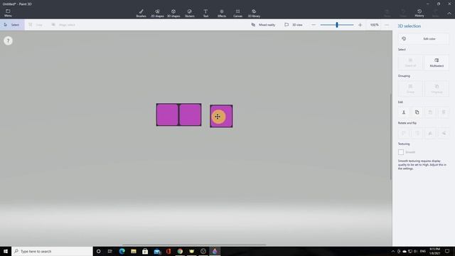 Windows 10 - PAINT 3D - Rubik CUBE смотреть онлайн