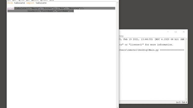 Python tabulate - Print tabular data in Python смотреть онлайн