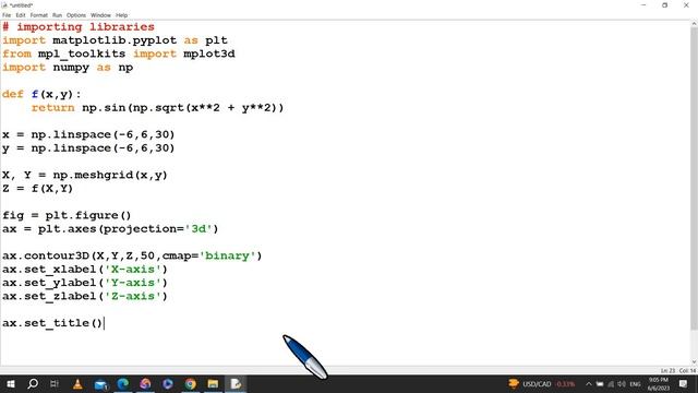 Matplotlib#30 3D Contour Plots смотреть онлайн
